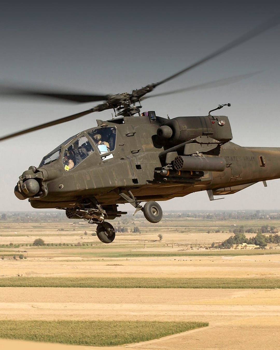 U.S. Army AH-64D Apache Longbow helicopter in flight