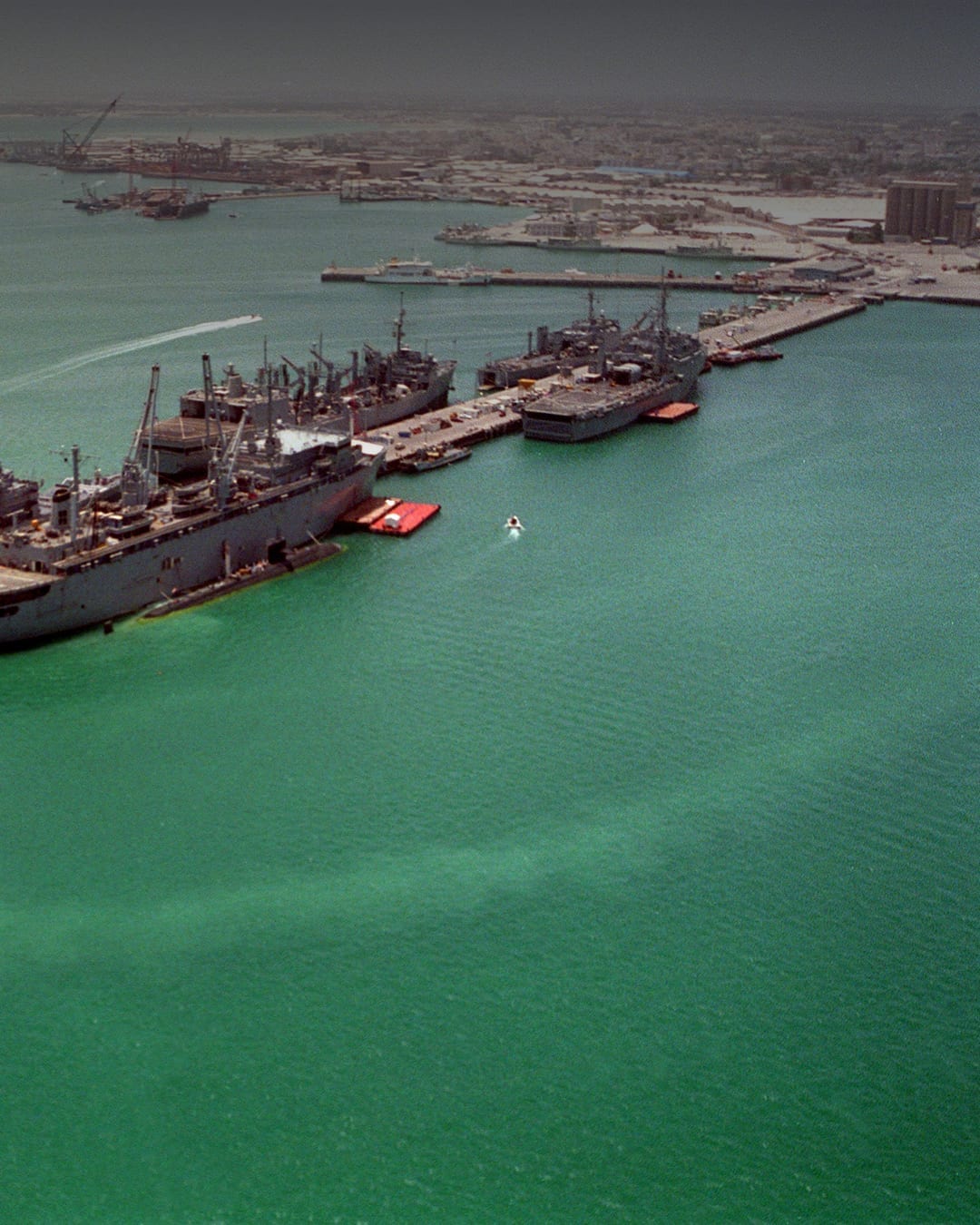 U.S. Navy ships at Naval Support Activity Bahrain