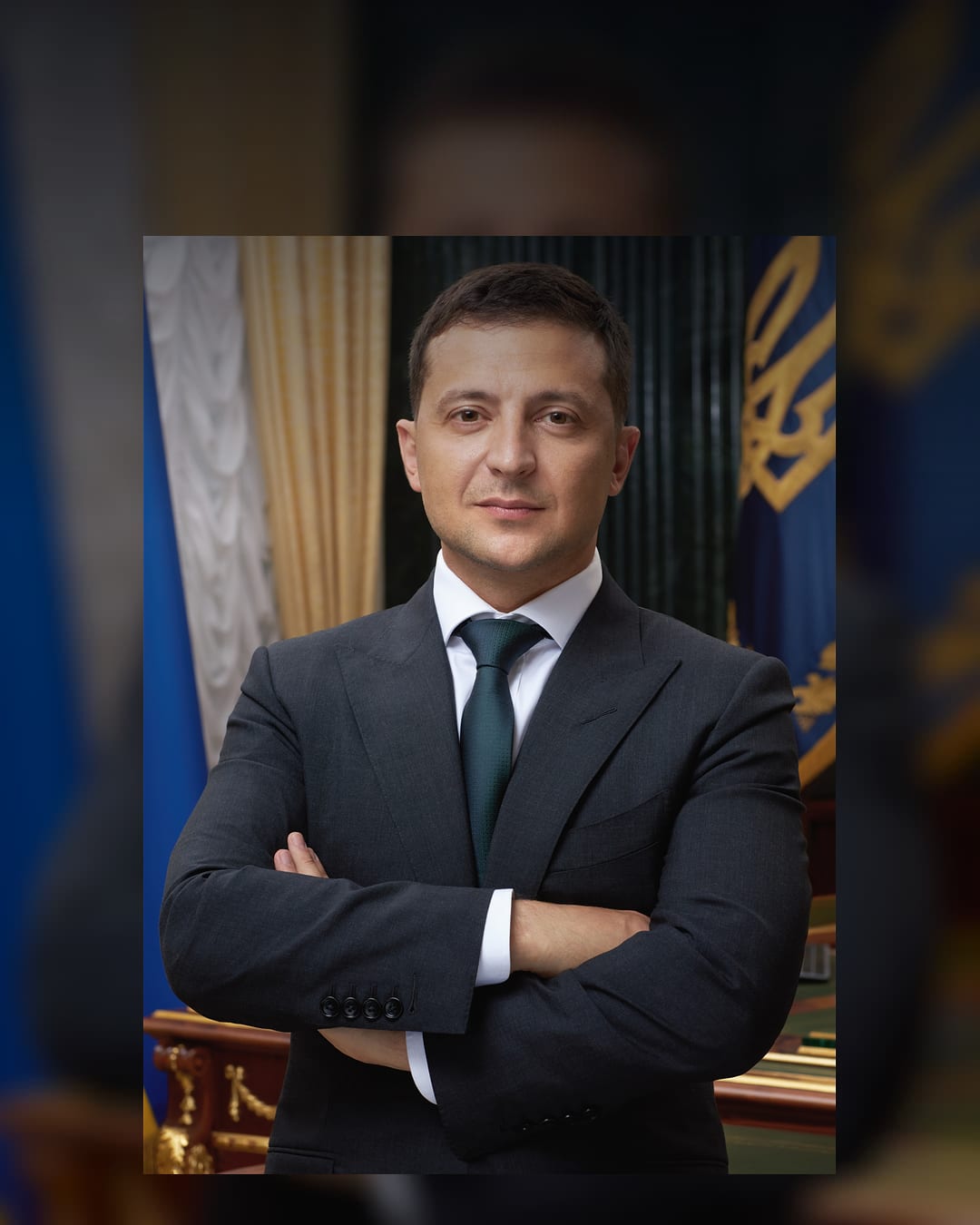 Official portrait of Ukrainian President Volodymyr Zelenskyy