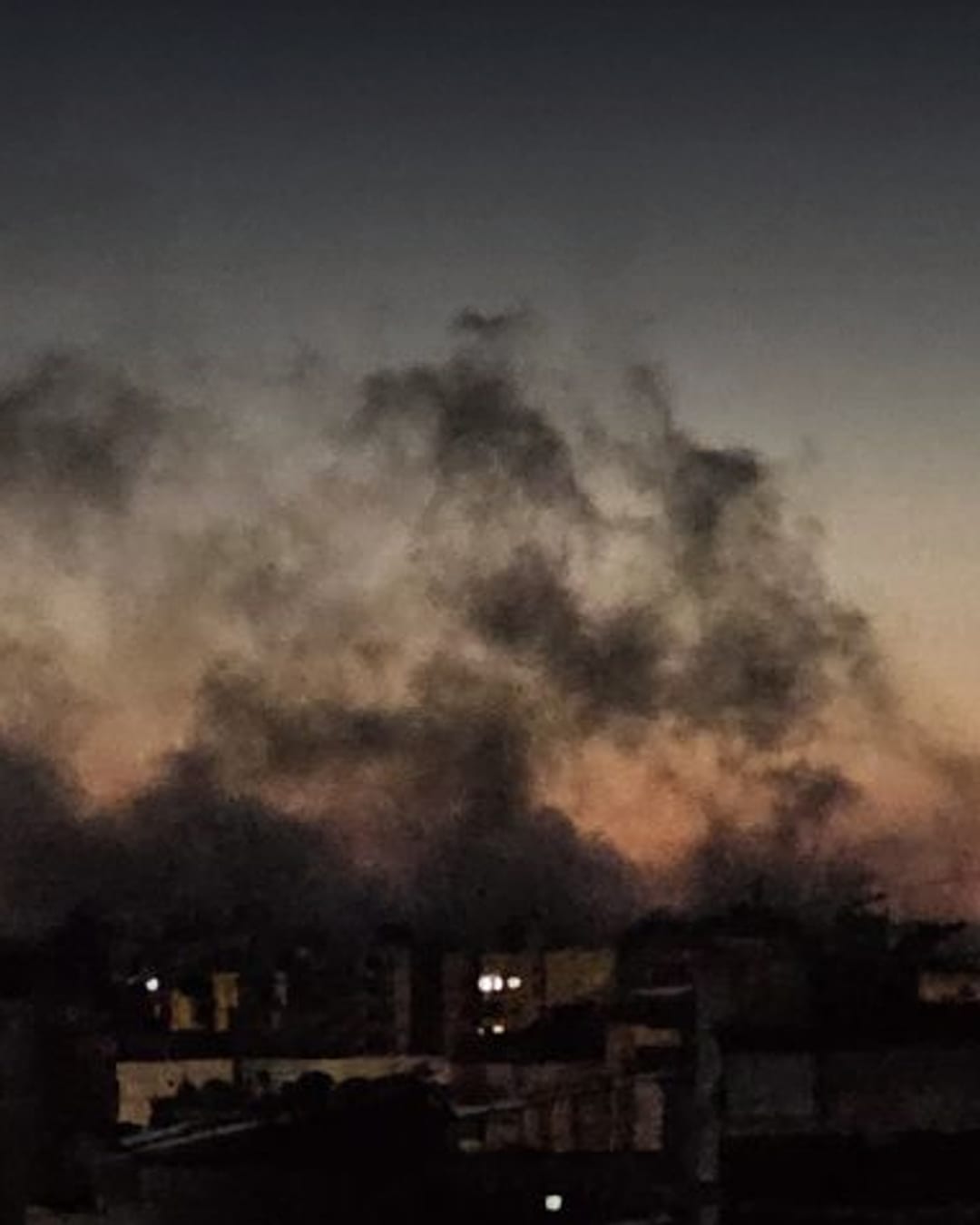 Smoke rises from an Israeli strike site in Beirut's southern suburbs