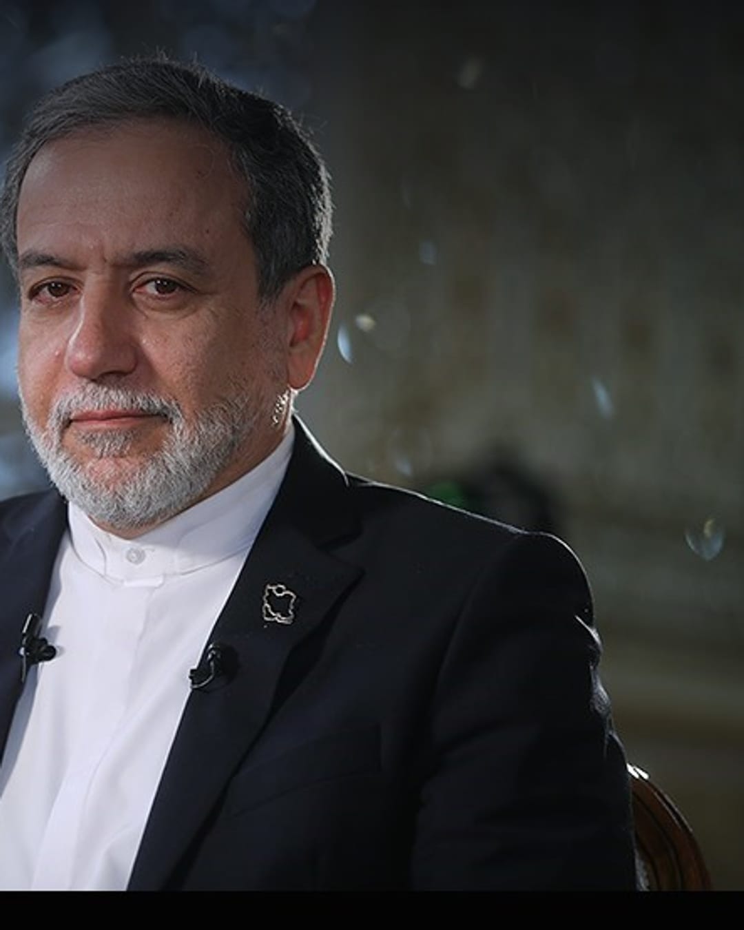 Abbas Araghchi speaking as Iran's foreign minister