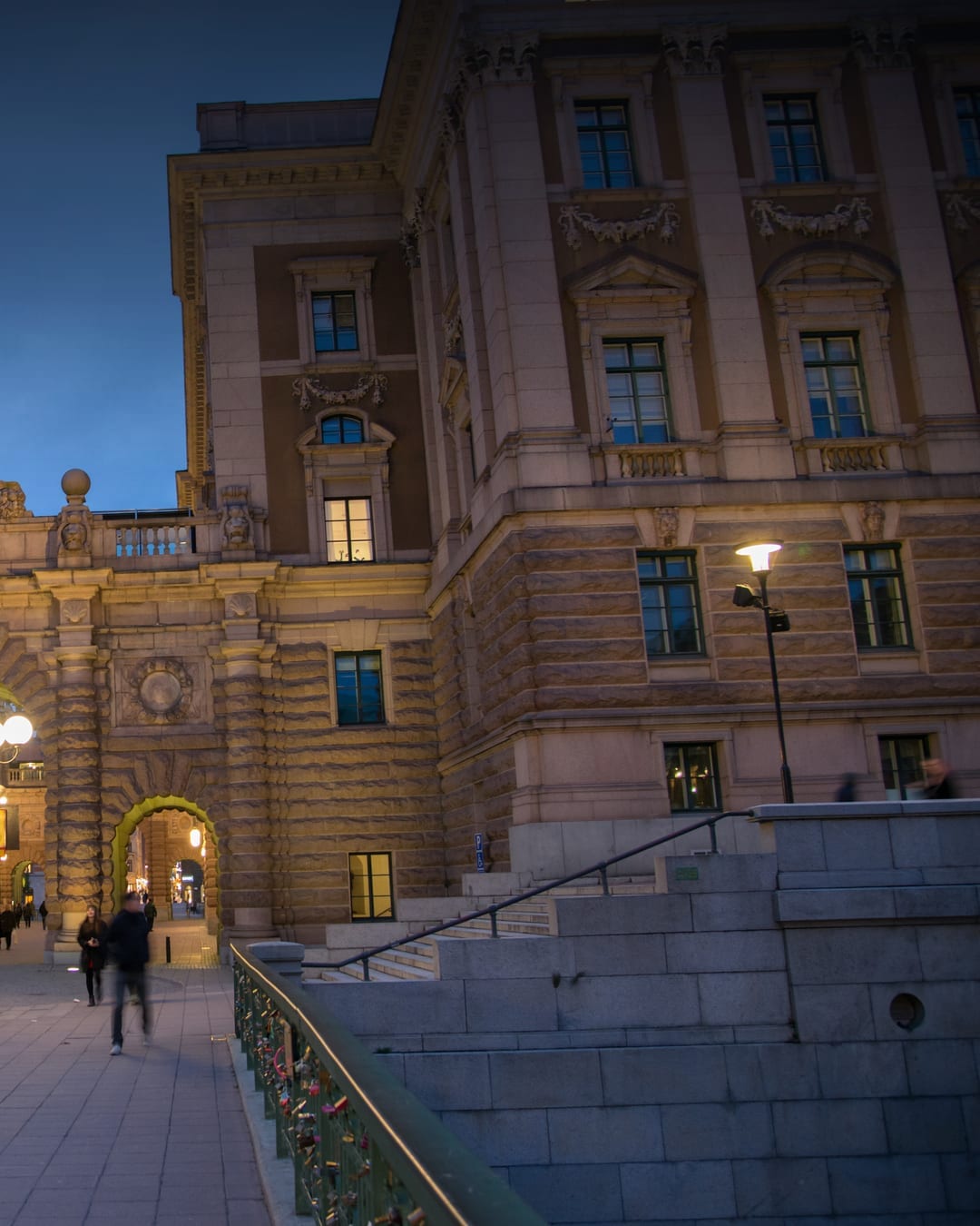 The Swedish parliament building in Stockholm