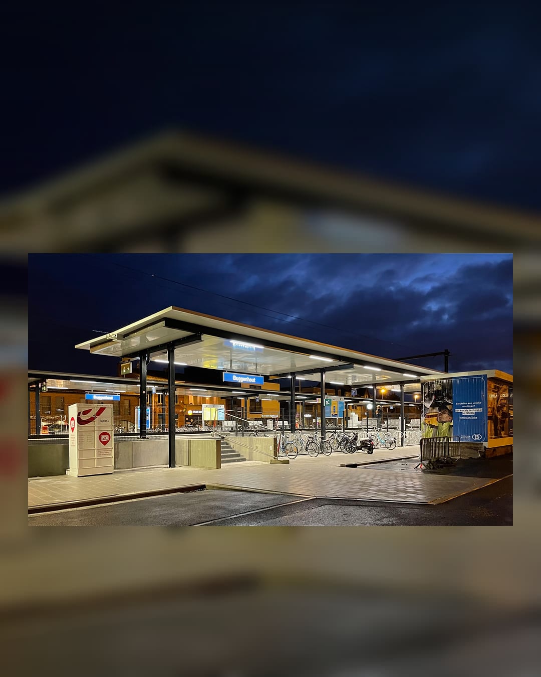 Buggenhout railway station in Belgium